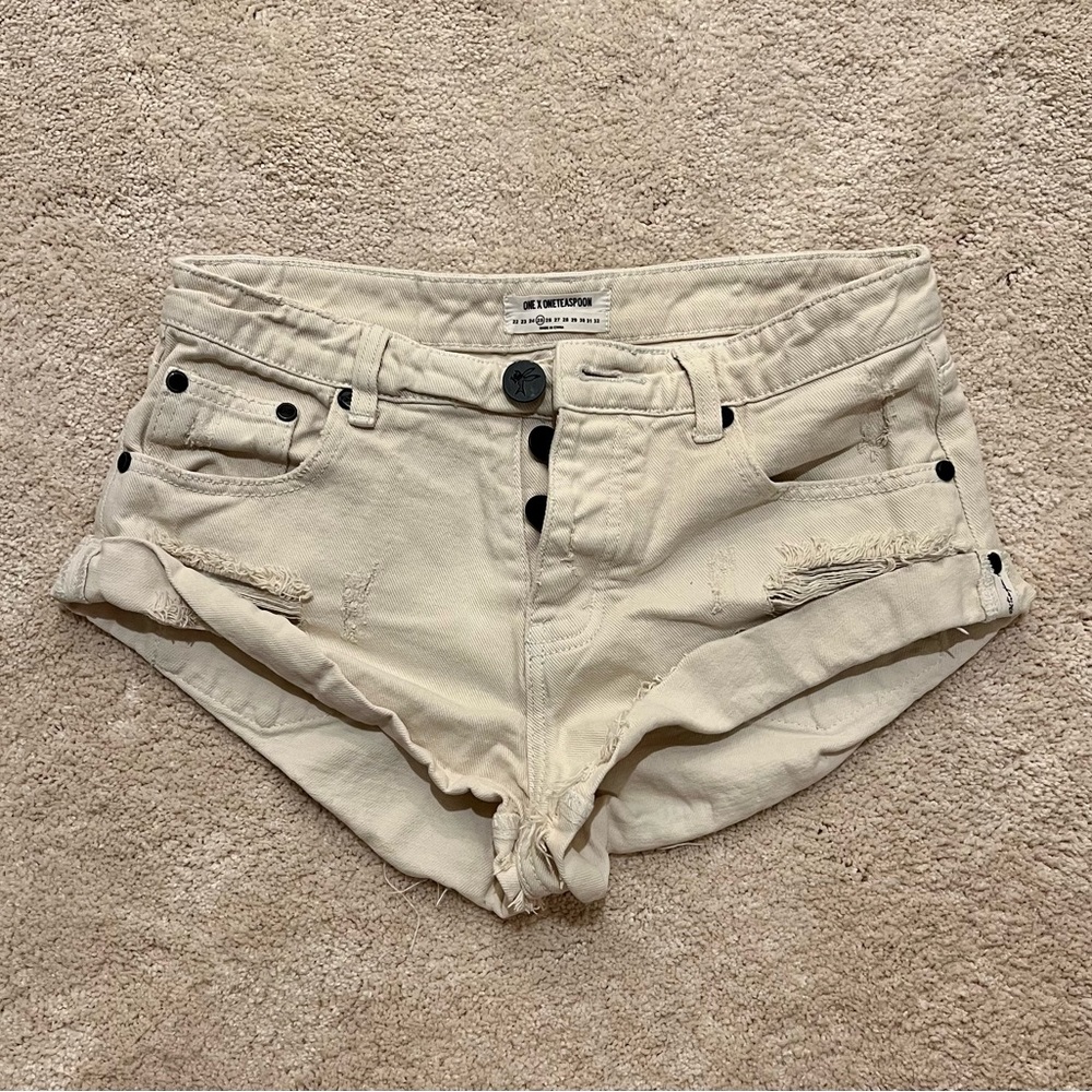 One Teaspoon Low Rise Bandit Shorts